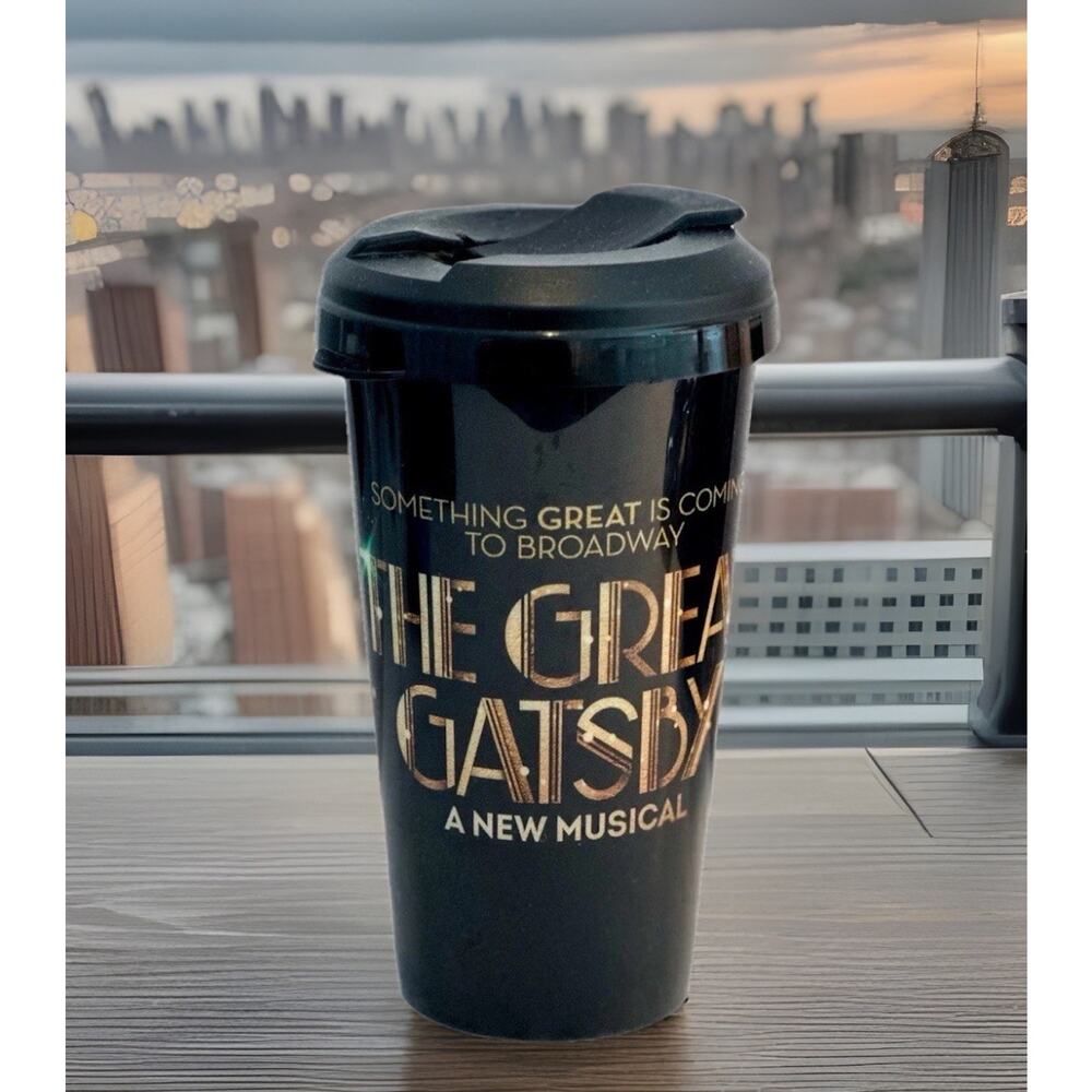 THE GREAT GATSBY Broadway SIPPY CUP & Lid 2025 Musical 16oz Tall Tumbler NYC